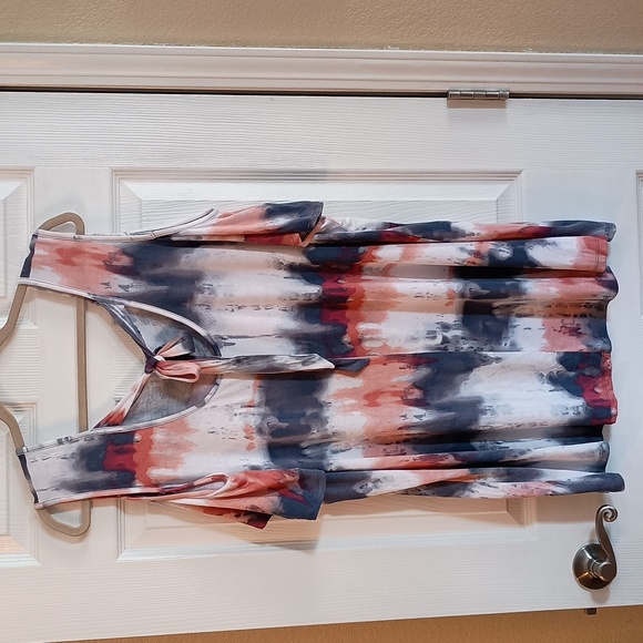 Lane Bryant Cold Shoulder Tie Dye Swing Tee y555 - Picture 4 of 5